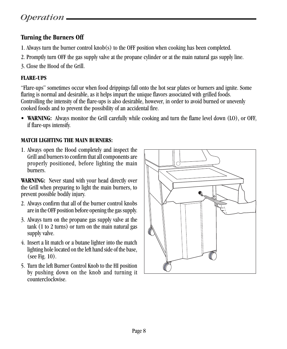 Operation | Vermont Casting CF9055 User Manual | Page 14 / 31