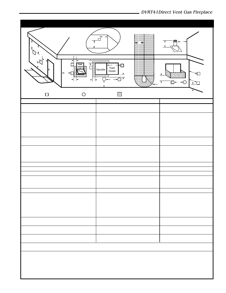 Dvrt41direct vent gas fireplace, General venting information - termination location | Vermont Casting DVRT41 User Manual | Page 11 / 48