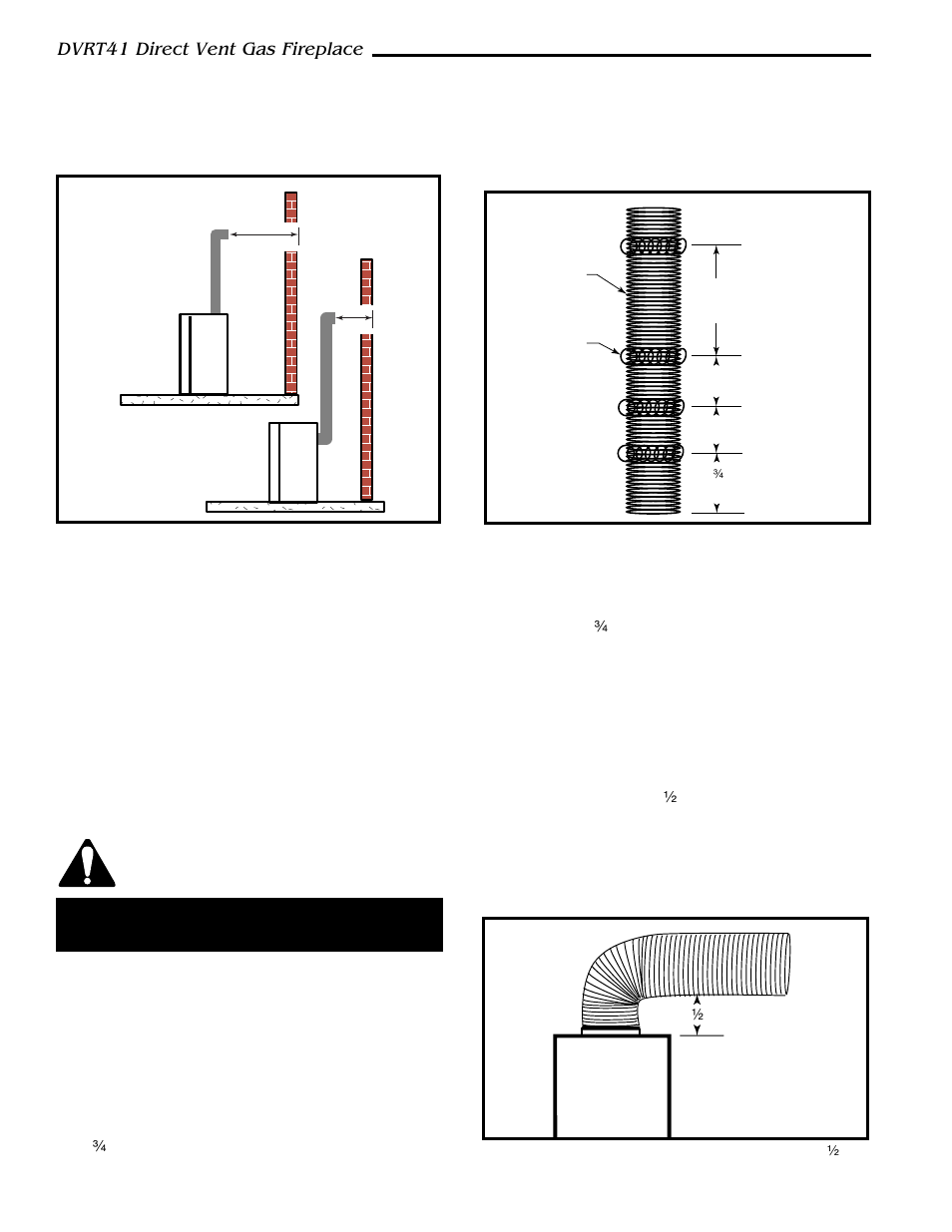 Dvrt41 direct vent gas fireplace, Vertical sidewall installation flex vent pipe, Step 3 | Step 4, Step 5, Step 6, Step 7 | Vermont Casting DVRT41 User Manual | Page 18 / 48