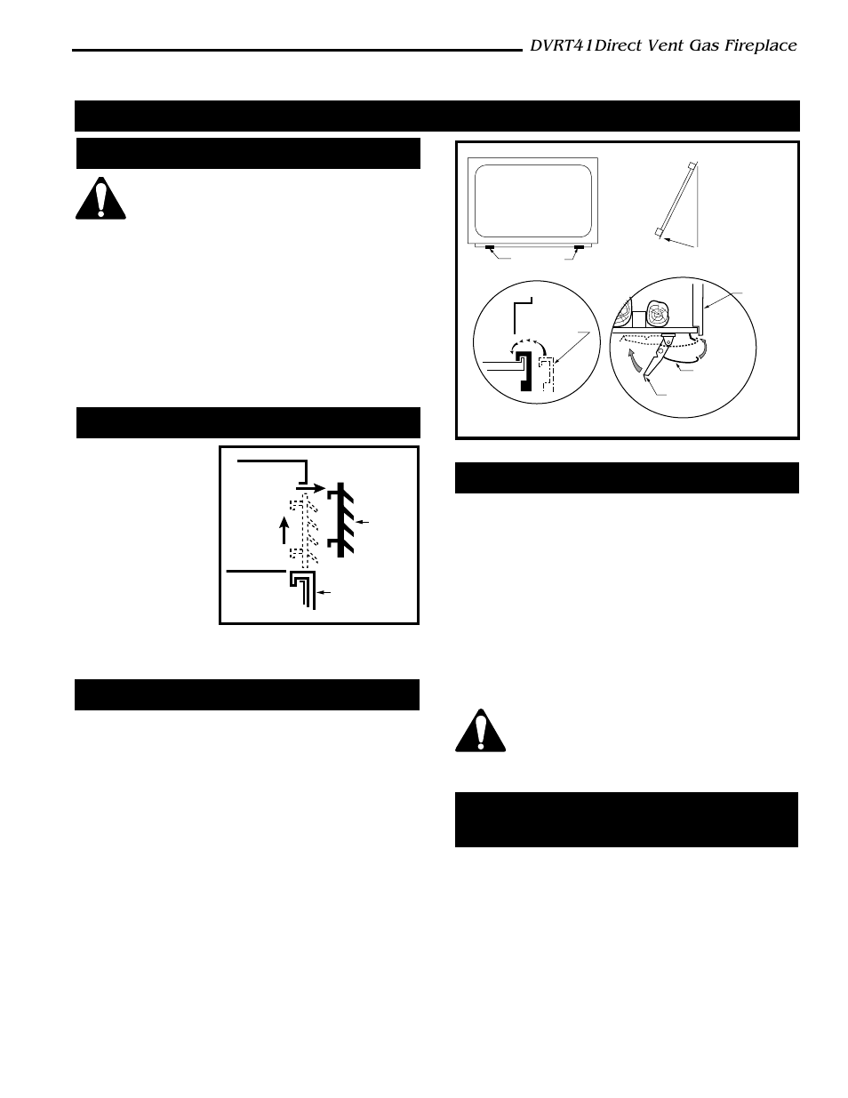 Operating instructions, Dvrt41direct vent gas fireplace | Vermont Casting DVRT41 User Manual | Page 23 / 48