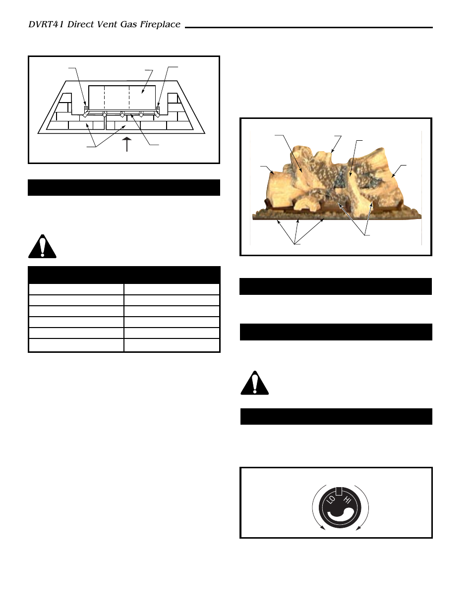 Dvrt41 direct vent gas fireplace | Vermont Casting DVRT41 User Manual | Page 24 / 48