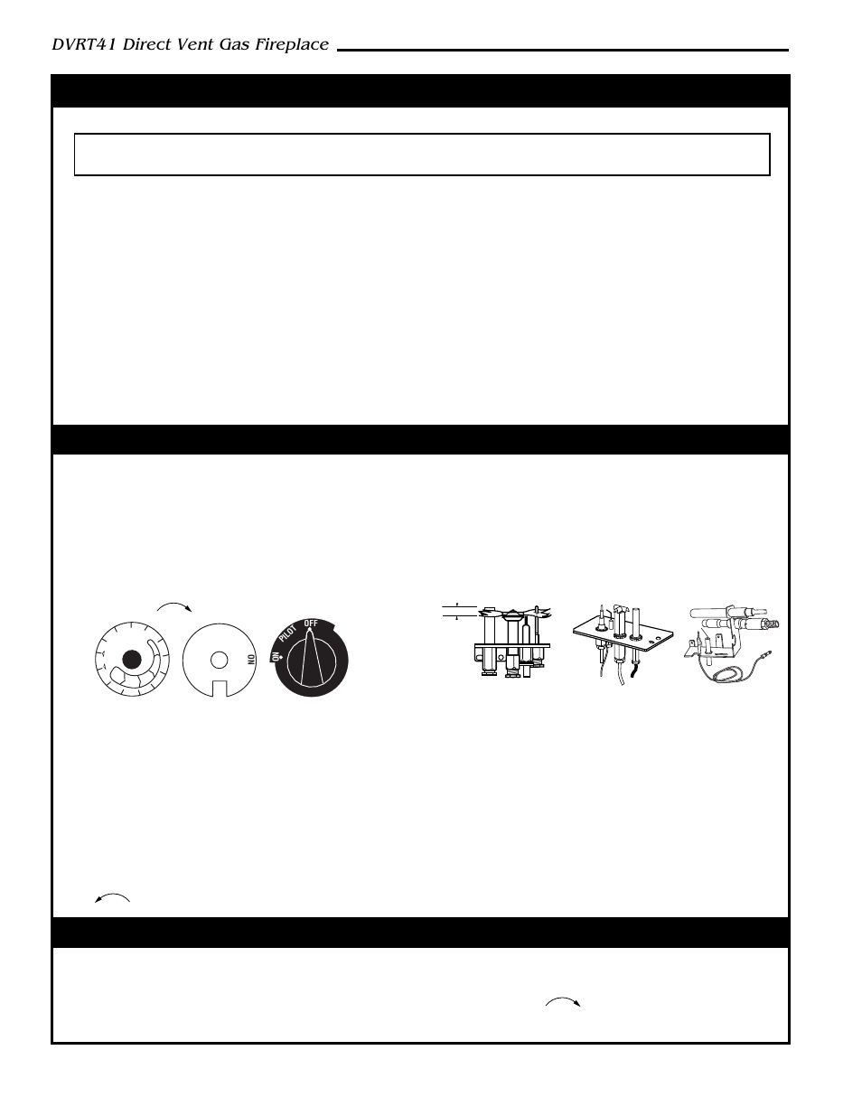 Lighting and operating instructions, For your safety read before lighting, Lighting instructions | Dvrt41 direct vent gas fireplace | Vermont Casting DVRT41 User Manual | Page 26 / 48
