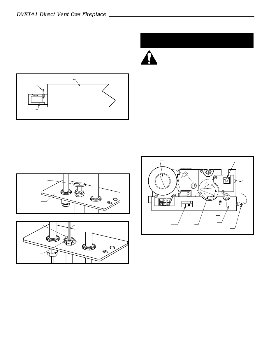 Dvrt41 direct vent gas fireplace, Installation precautions, Conversion procedure | Vermont Casting DVRT41 User Manual | Page 36 / 48