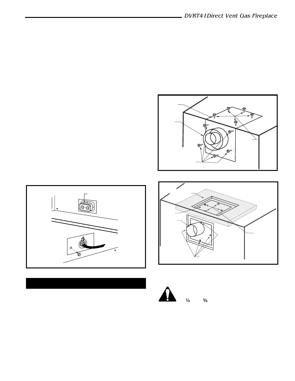 Dvrt41direct vent gas fireplace, Optional top vent application | Vermont Casting DVRT41 User Manual | Page 9 / 48