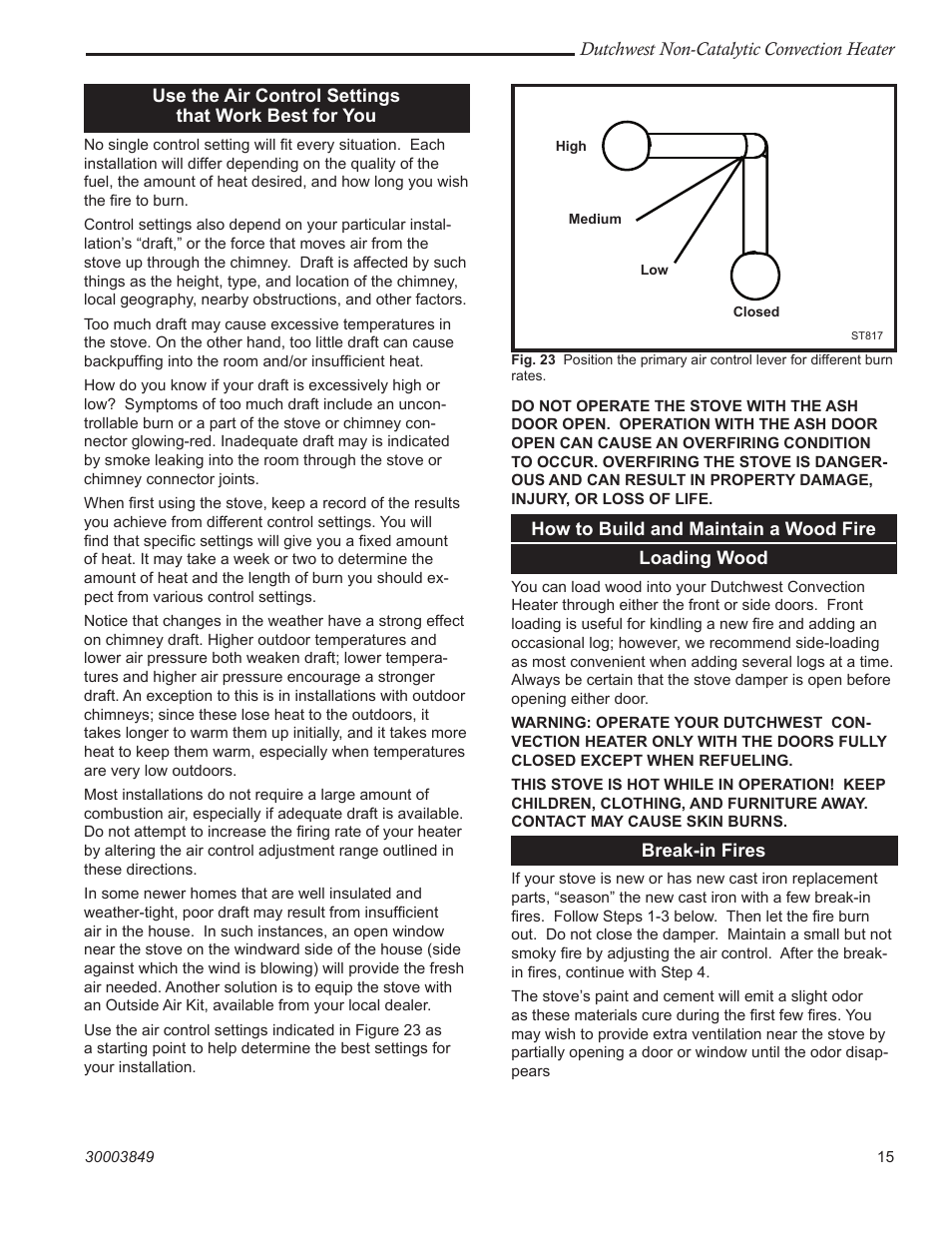 Vermont Casting Non-Catalytic Convection Heater 2477CE User Manual | Page 15 / 28