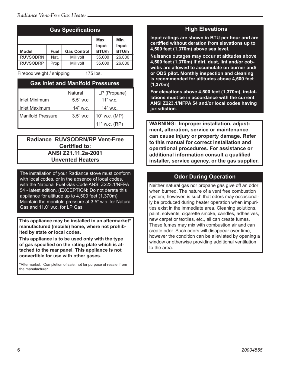Vermont Casting thru 3379 User Manual | Page 6 / 28