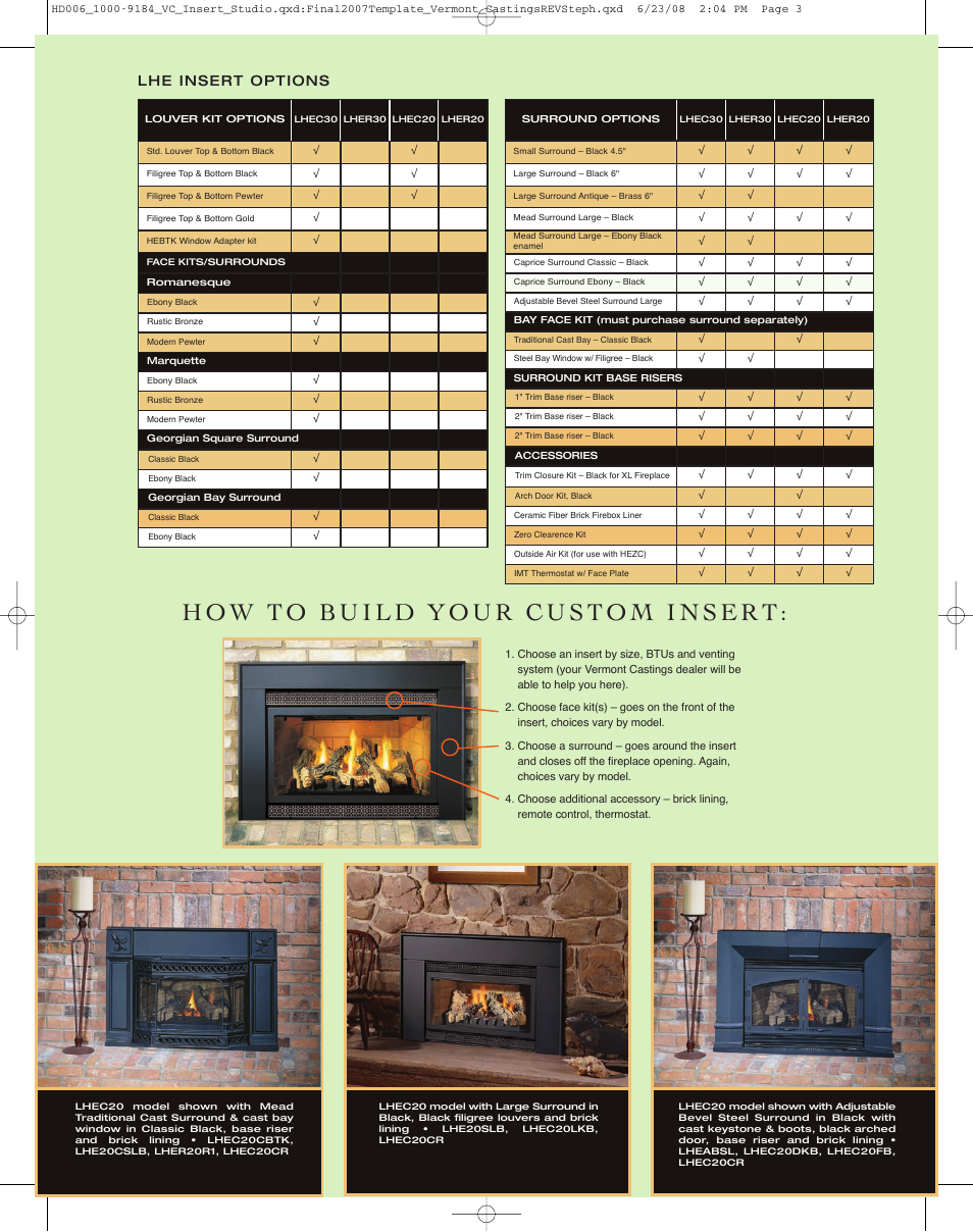 Vermont Casting Insert Studio LHEC30 User Manual | Page 3 / 8