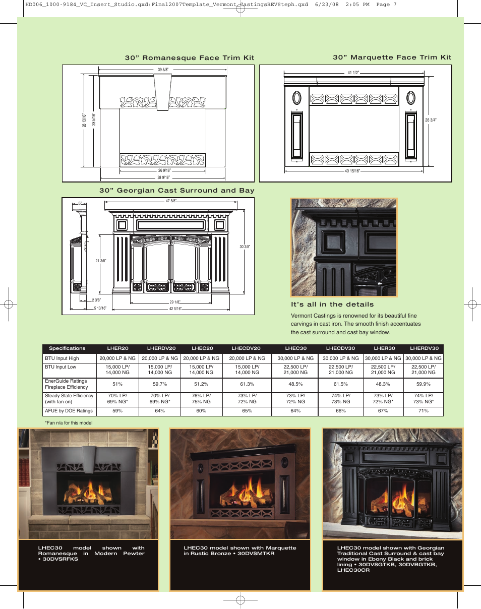 Vermont Casting Insert Studio LHEC30 User Manual | Page 7 / 8