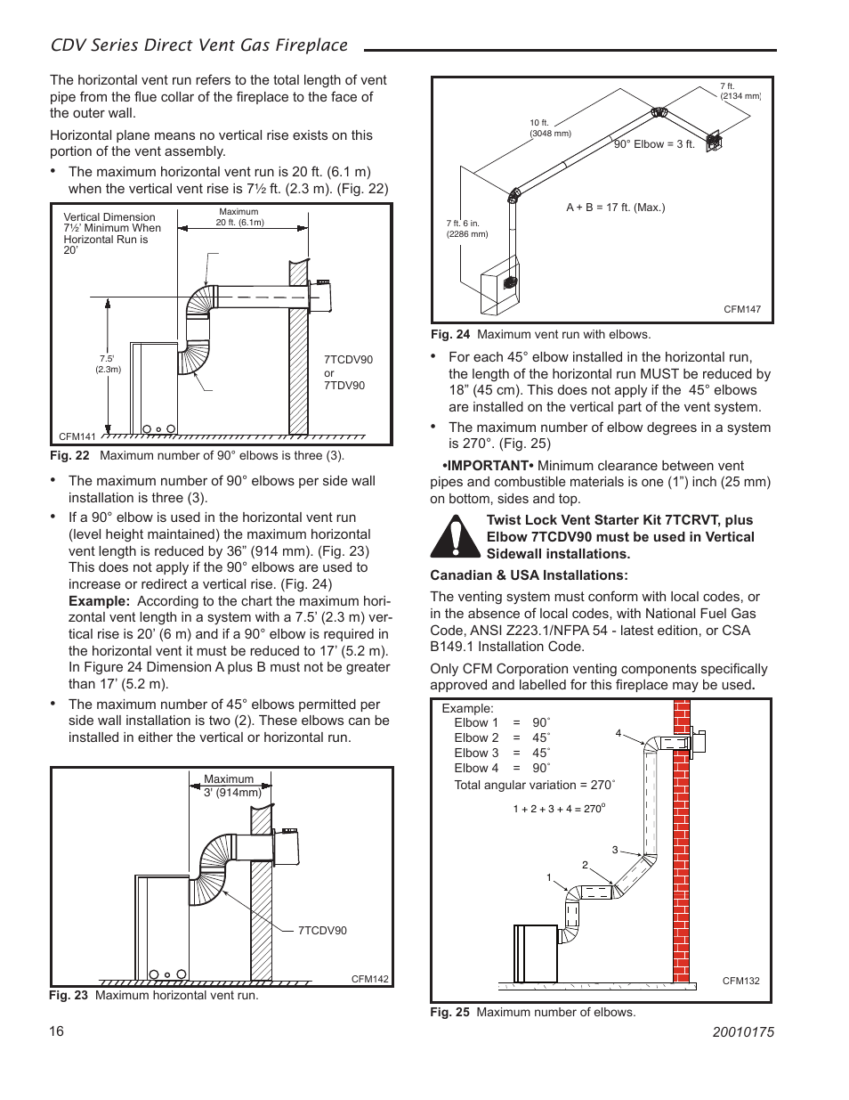 Cdv series direct vent gas fireplace | Vermont Casting 36CDVRRN User Manual | Page 16 / 40