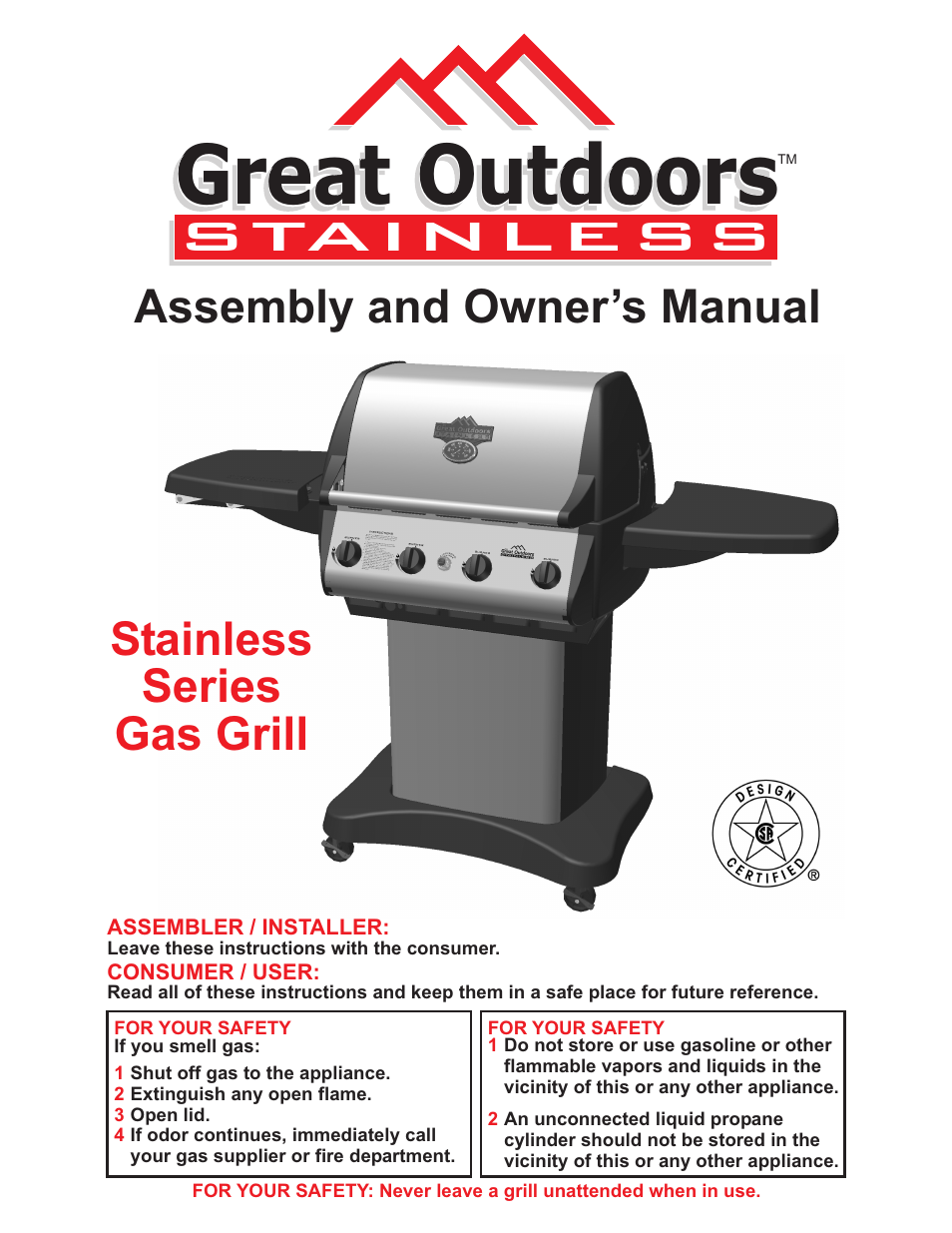 Vermont Casting Gas Grill User Manual | 36 pages