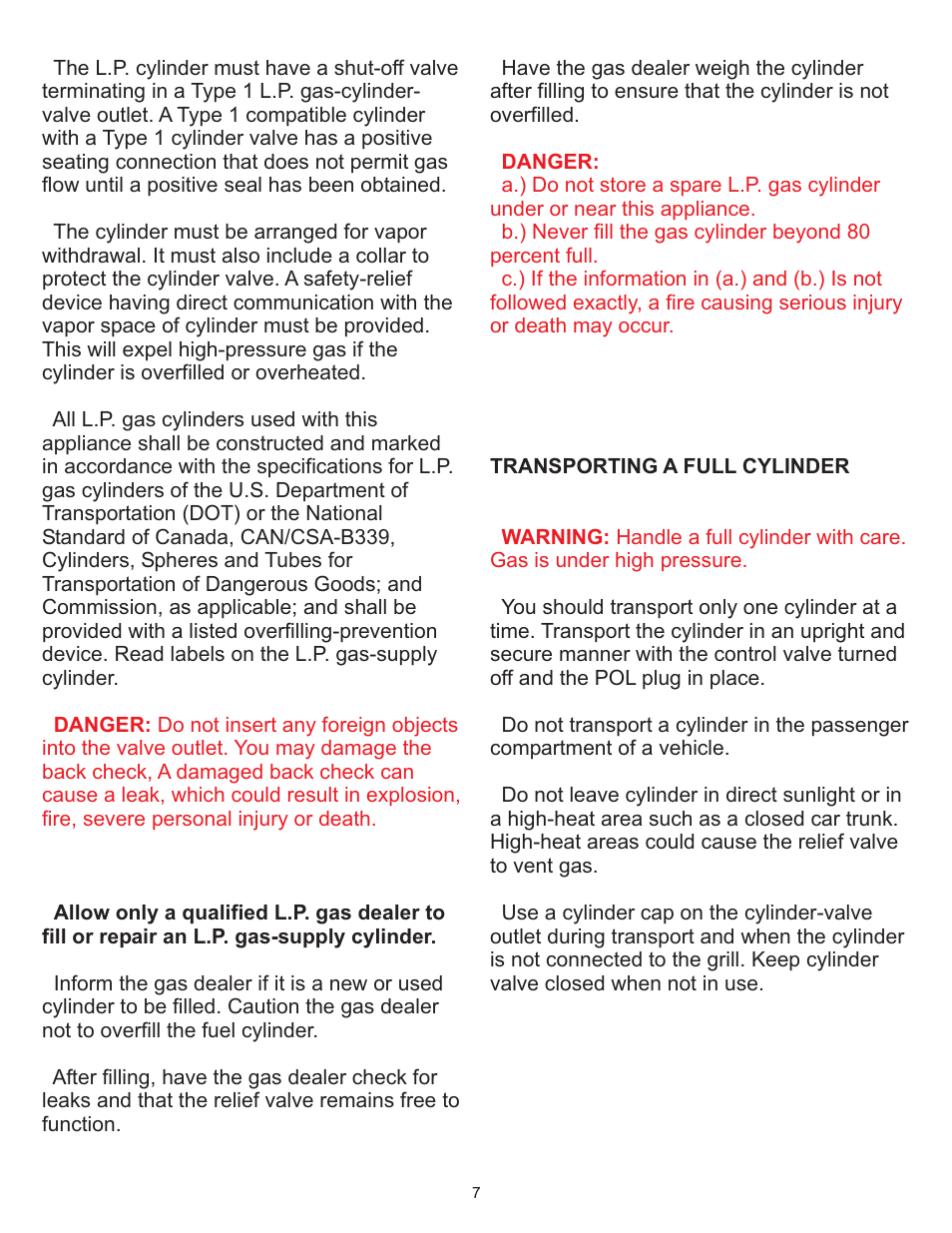 Vermont Casting Gas Grill User Manual | Page 7 / 36