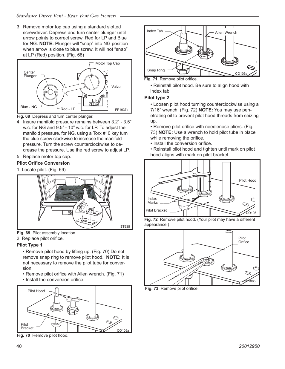 Stardance direct vent - rear vent gas heaters | Vermont Casting SDDVRBS User Manual | Page 40 / 52