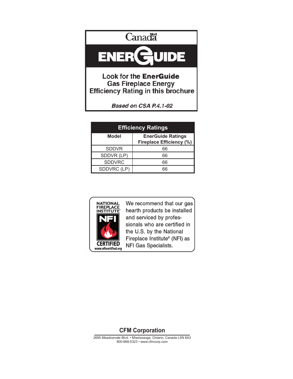 Cfm corporation | Vermont Casting SDDVRBS User Manual | Page 52 / 52