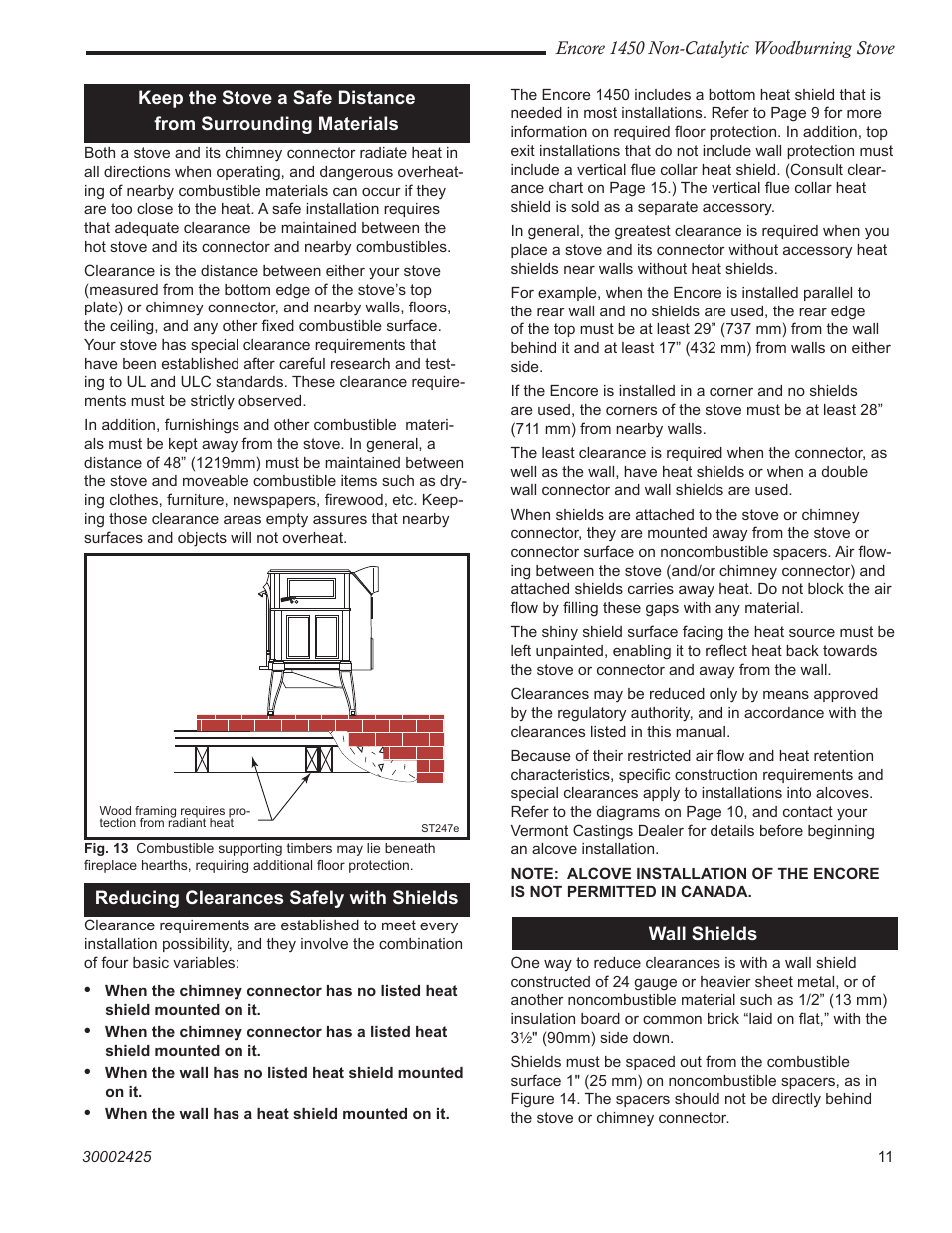 Vermont Casting Encore NC 1450 User Manual | Page 11 / 36