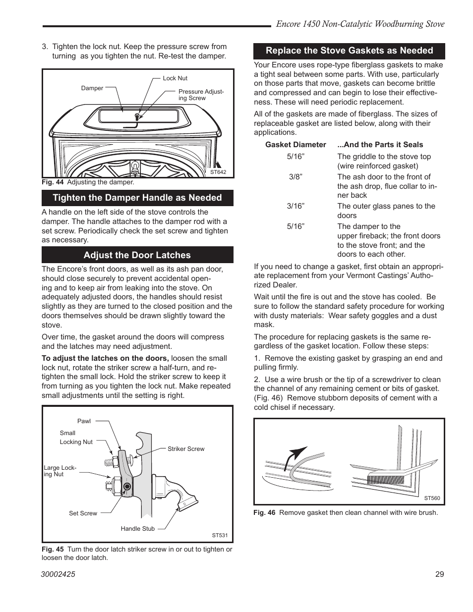 Vermont Casting Encore NC 1450 User Manual | Page 29 / 36