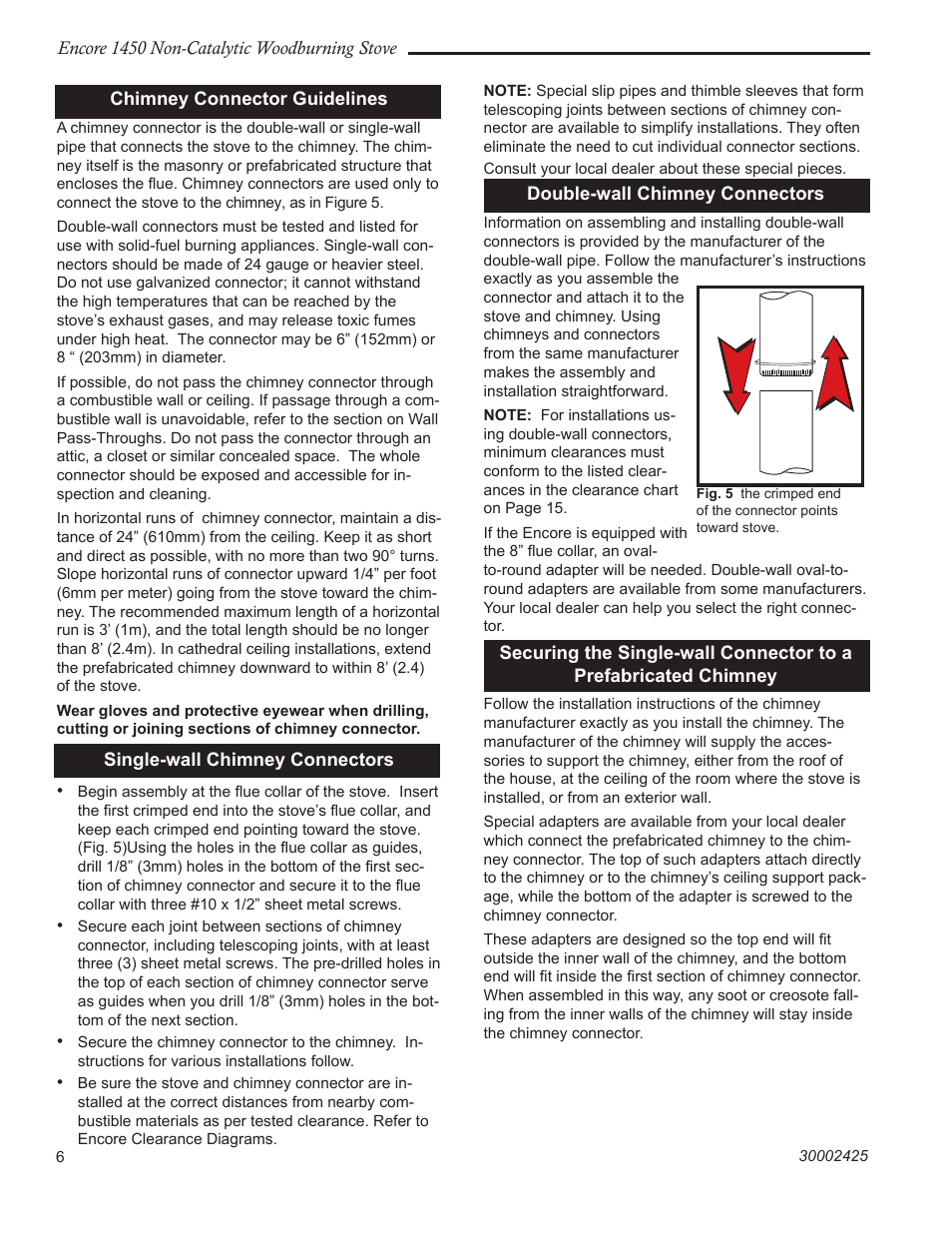 Vermont Casting Encore NC 1450 User Manual | Page 6 / 36