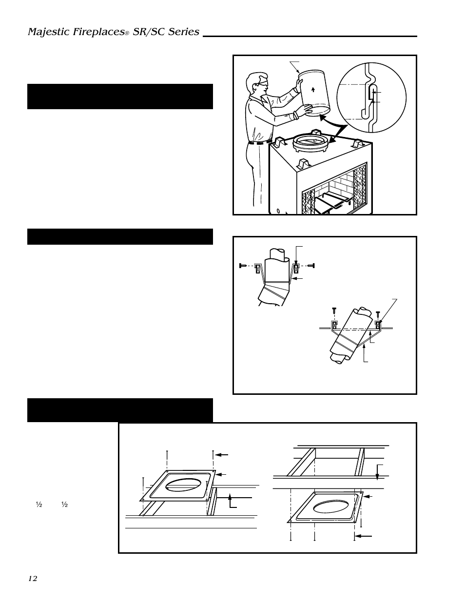Majestic fireplaces, Sr/sc series | Vermont Casting SC36 User Manual | Page 12 / 24