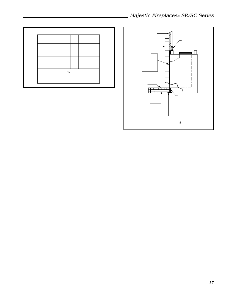 Majestic fireplaces, Sr/sc series, Common materials and factors | Vermont Casting SC36 User Manual | Page 17 / 24