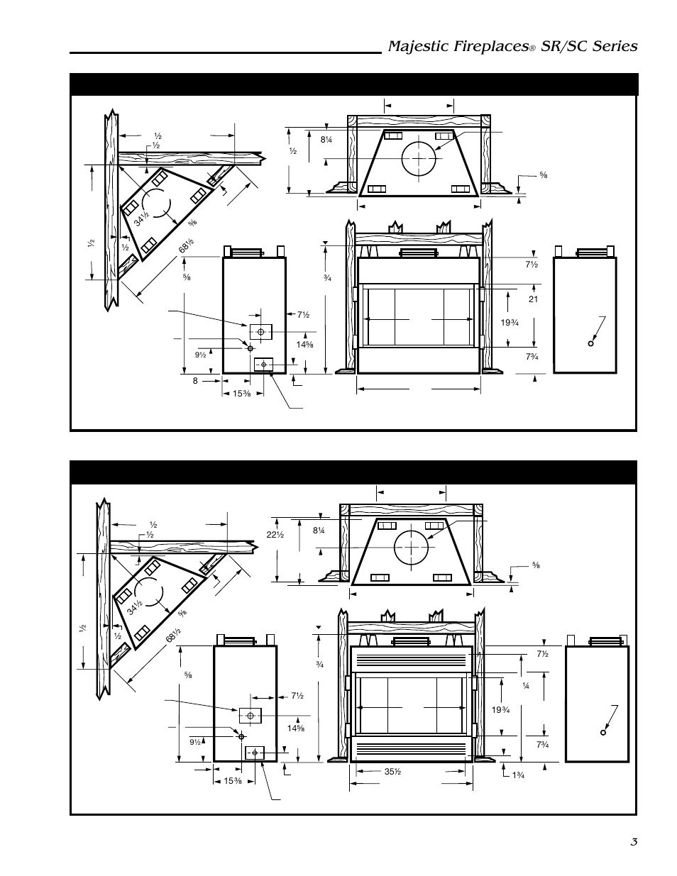 Majestic fireplaces, Sr/sc series | Vermont Casting SC36 User Manual | Page 3 / 24