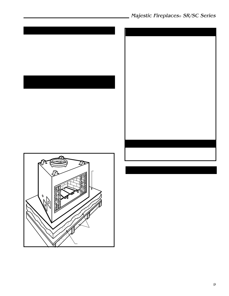 Majestic fireplaces, Sr/sc series | Vermont Casting SC36 User Manual | Page 9 / 24