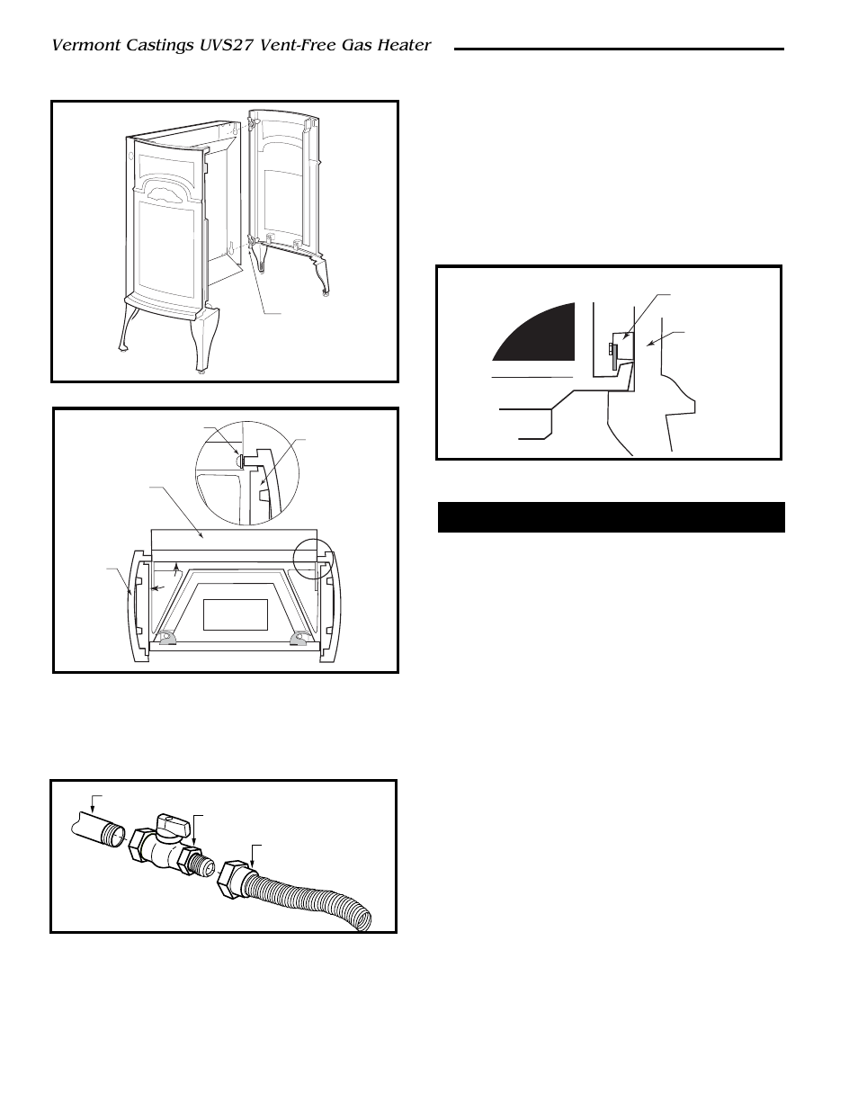 Vermont castings uvs27 vent-free gas heater, Install optional fan kit | Vermont Casting 3033 User Manual | Page 10 / 26