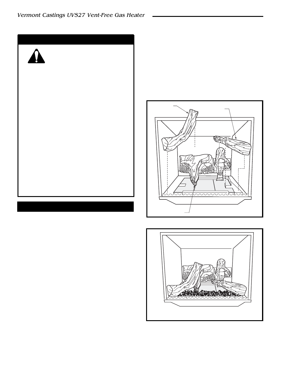 Vermont castings uvs27 vent-free gas heater | Vermont Casting 3033 User Manual | Page 14 / 26