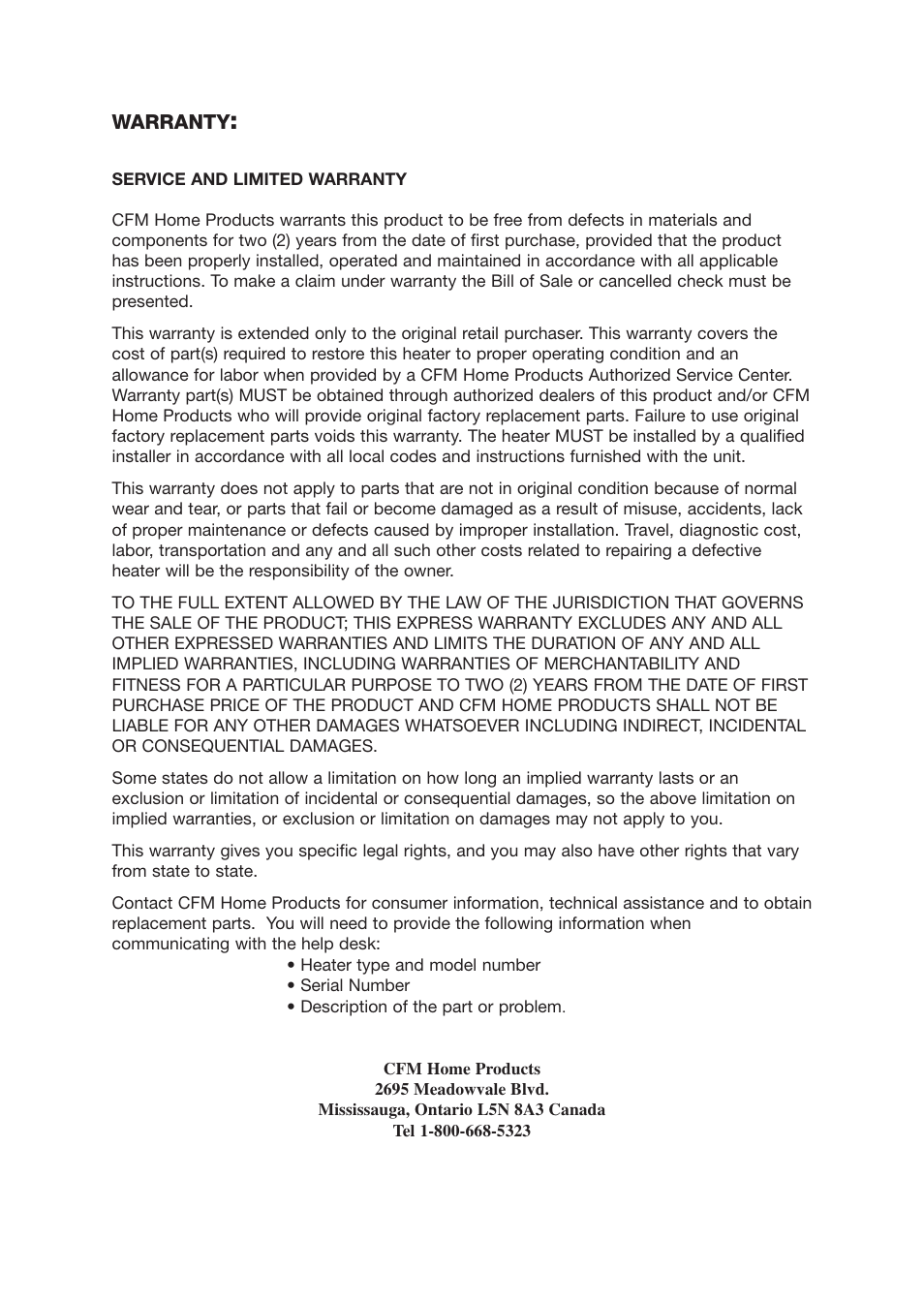 Vermont Casting ANSI Z83.7-2000 User Manual | Page 14 / 14