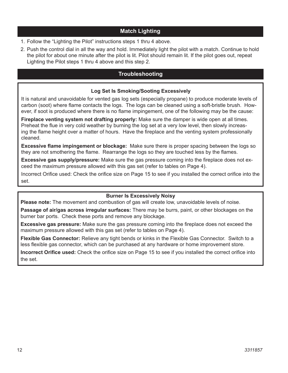 Vermont Casting SA30SKHRP User Manual | Page 12 / 20