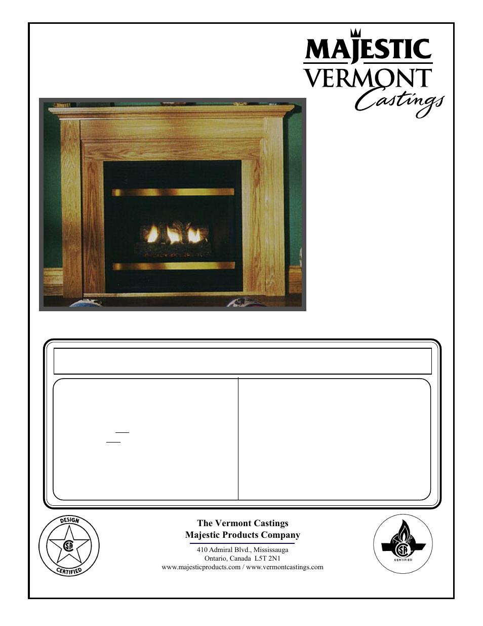 Vermont Casting BHDT36 User Manual | 34 pages