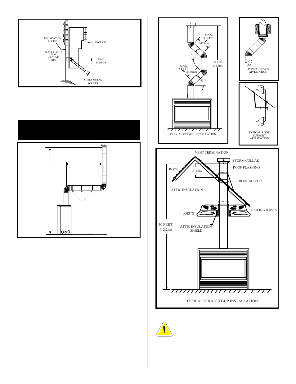 Vertical through the roof applications | Vermont Casting BHDT36 User Manual | Page 22 / 34