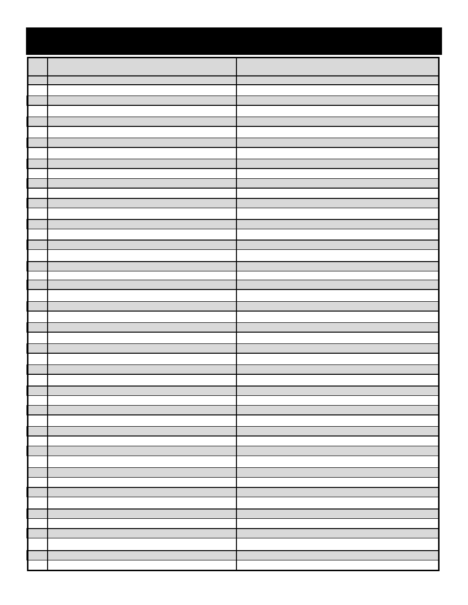 Replacement parts list d, Bhdr36, Escription | Vermont Casting BHDT36 User Manual | Page 31 / 34