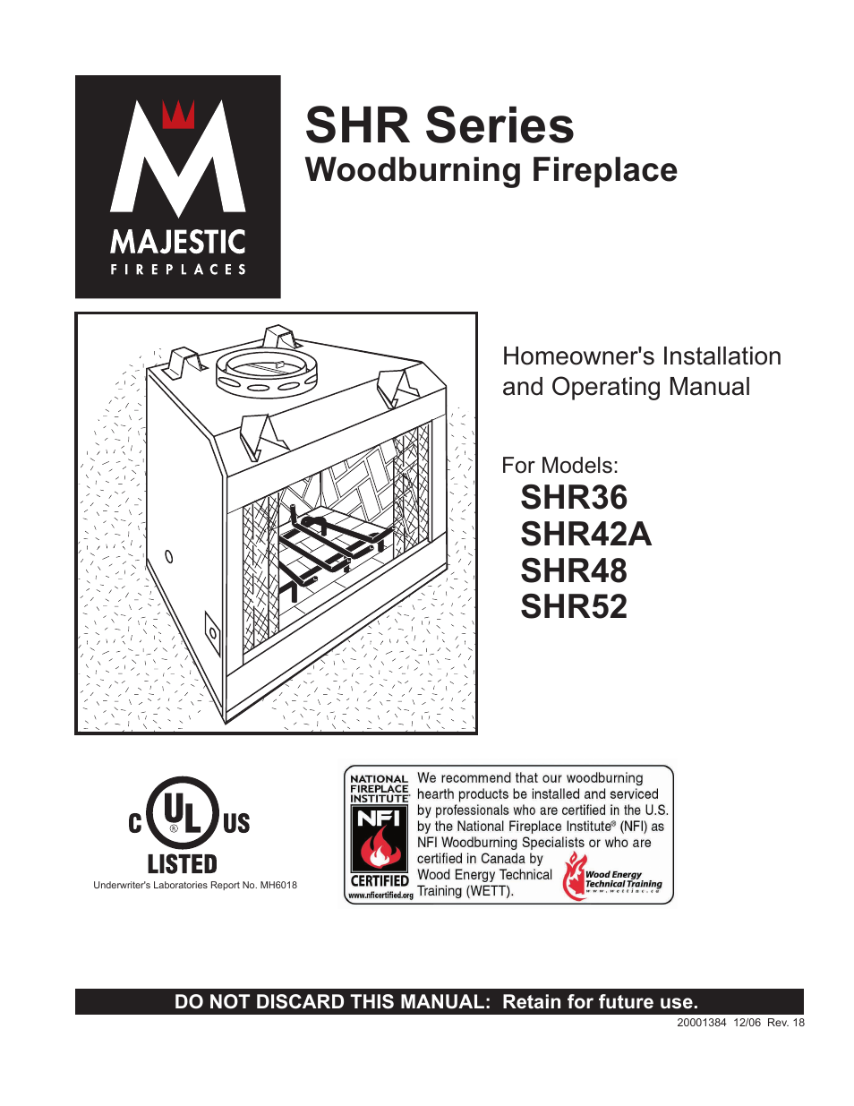 Vermont Casting SHR36 User Manual | 24 pages