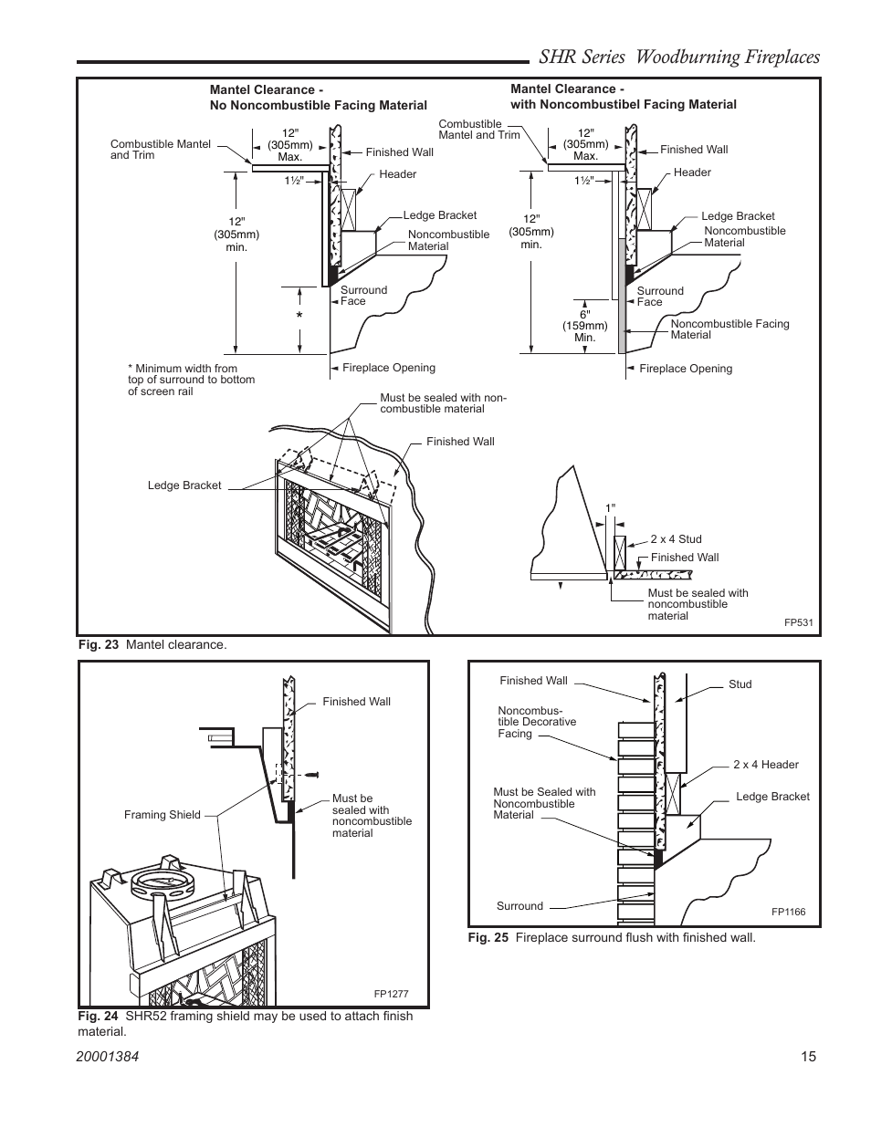 Shr series woodburning fireplaces | Vermont Casting SHR36 User Manual | Page 15 / 24