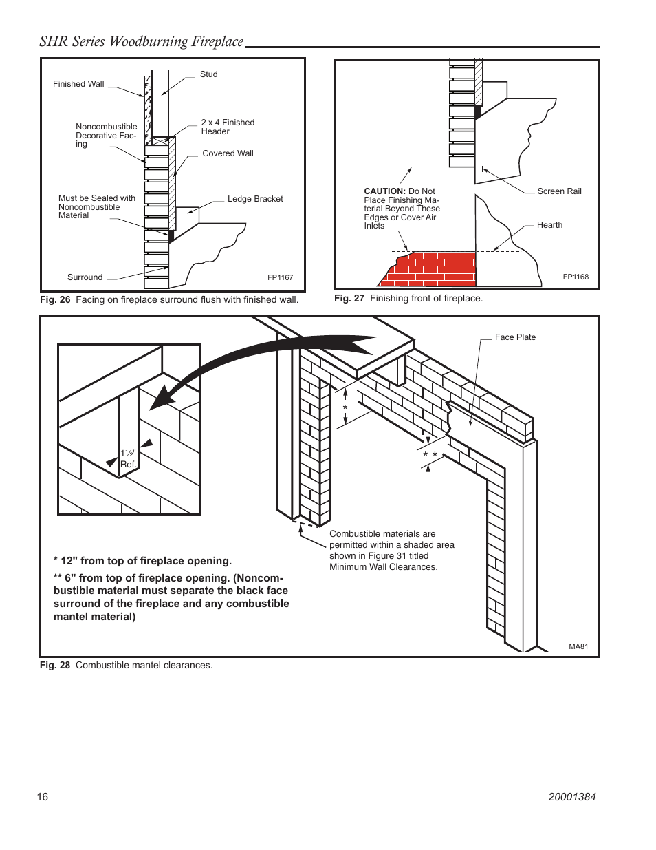 Shr series woodburning fireplace | Vermont Casting SHR36 User Manual | Page 16 / 24