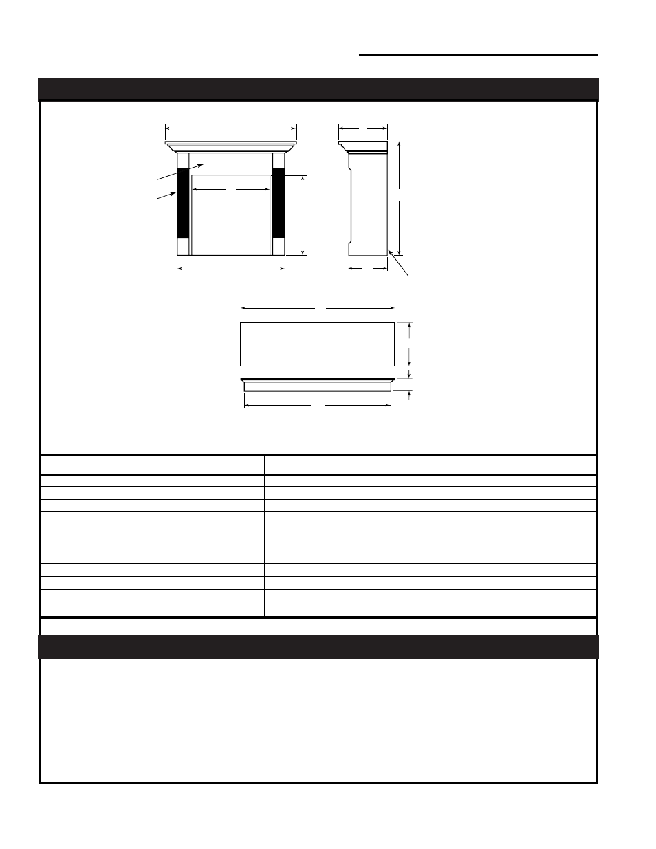 Vermont castings, majestic products def/ defd26, Optional cabinet dimensions, Reference all models | Optional cabinet installation | Vermont Casting DEFD26 User Manual | Page 4 / 11