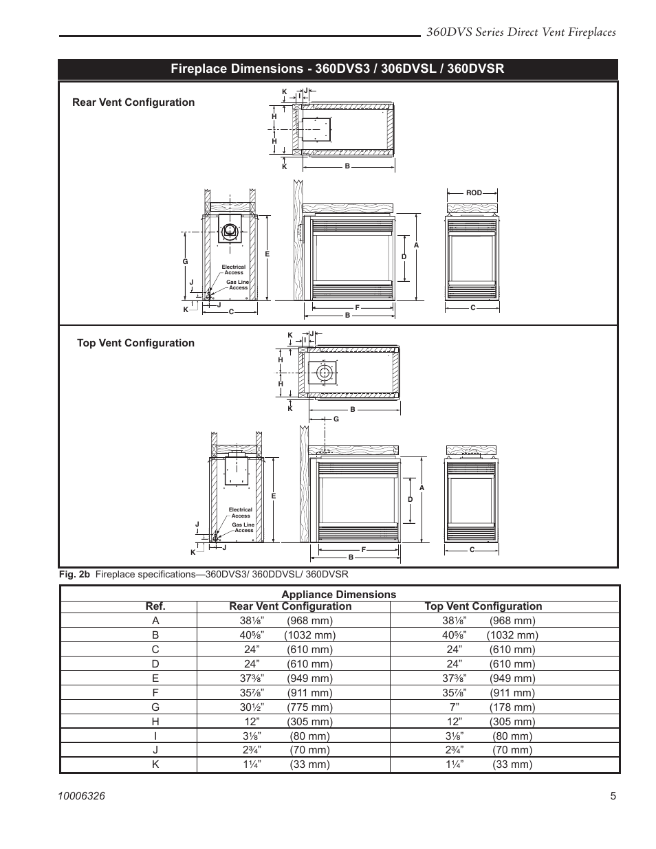 360dvs series direct vent fireplaces | Vermont Casting 360DVS3 User Manual | Page 4 / 31