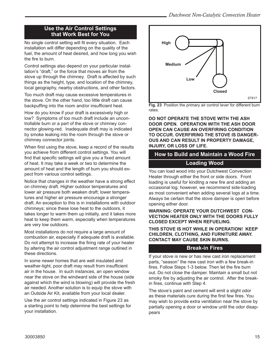 Vermont Casting Non-Catalytic Convection Heater 2478CE User Manual | Page 15 / 28