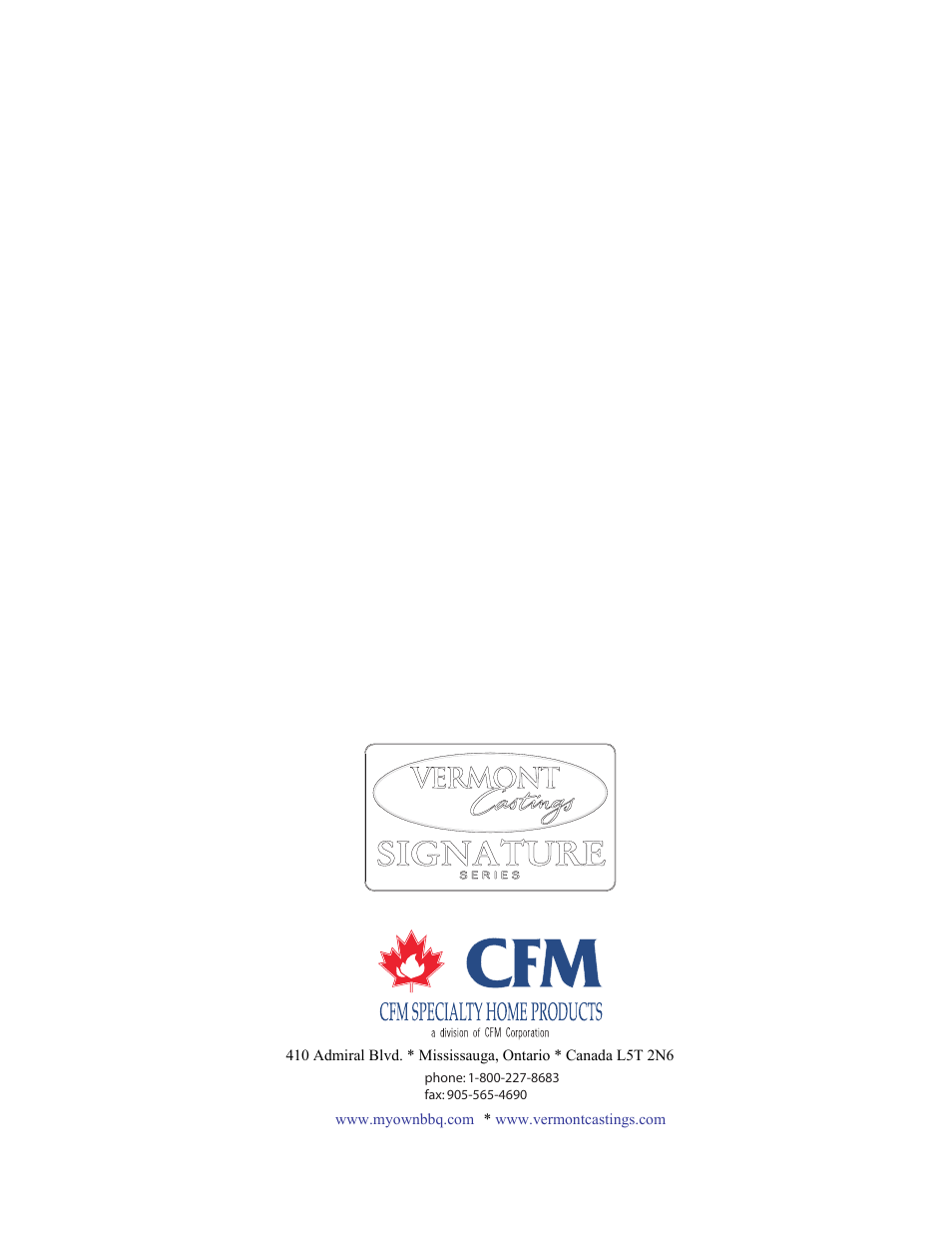 Vermont Casting VCS5005BI User Manual | Page 31 / 31