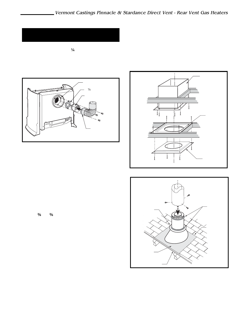 Vertical (through the roof) vent assembly | Vermont Casting 2996 User Manual | Page 21 / 46