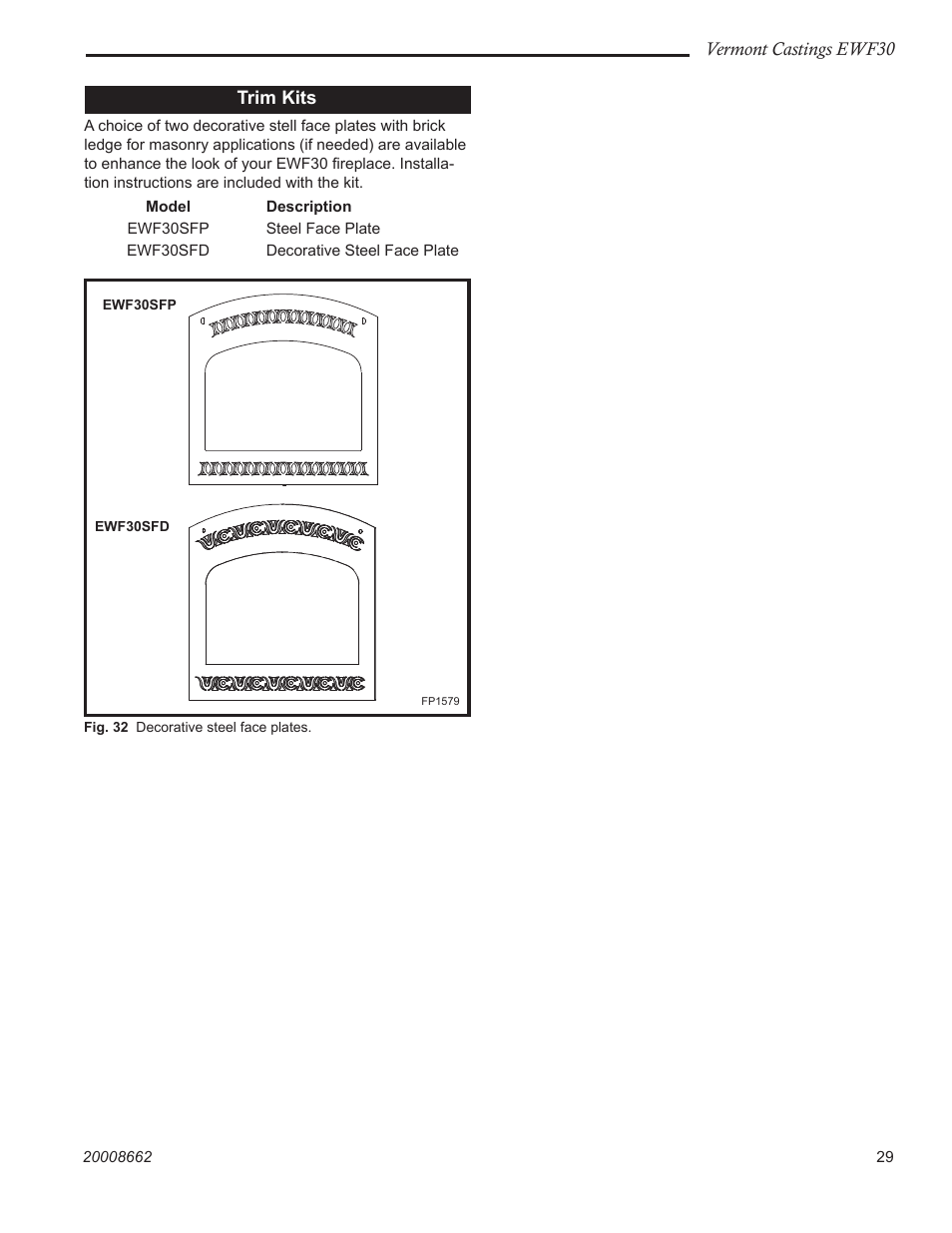 Vermont Casting EWF30 User Manual | Page 29 / 32