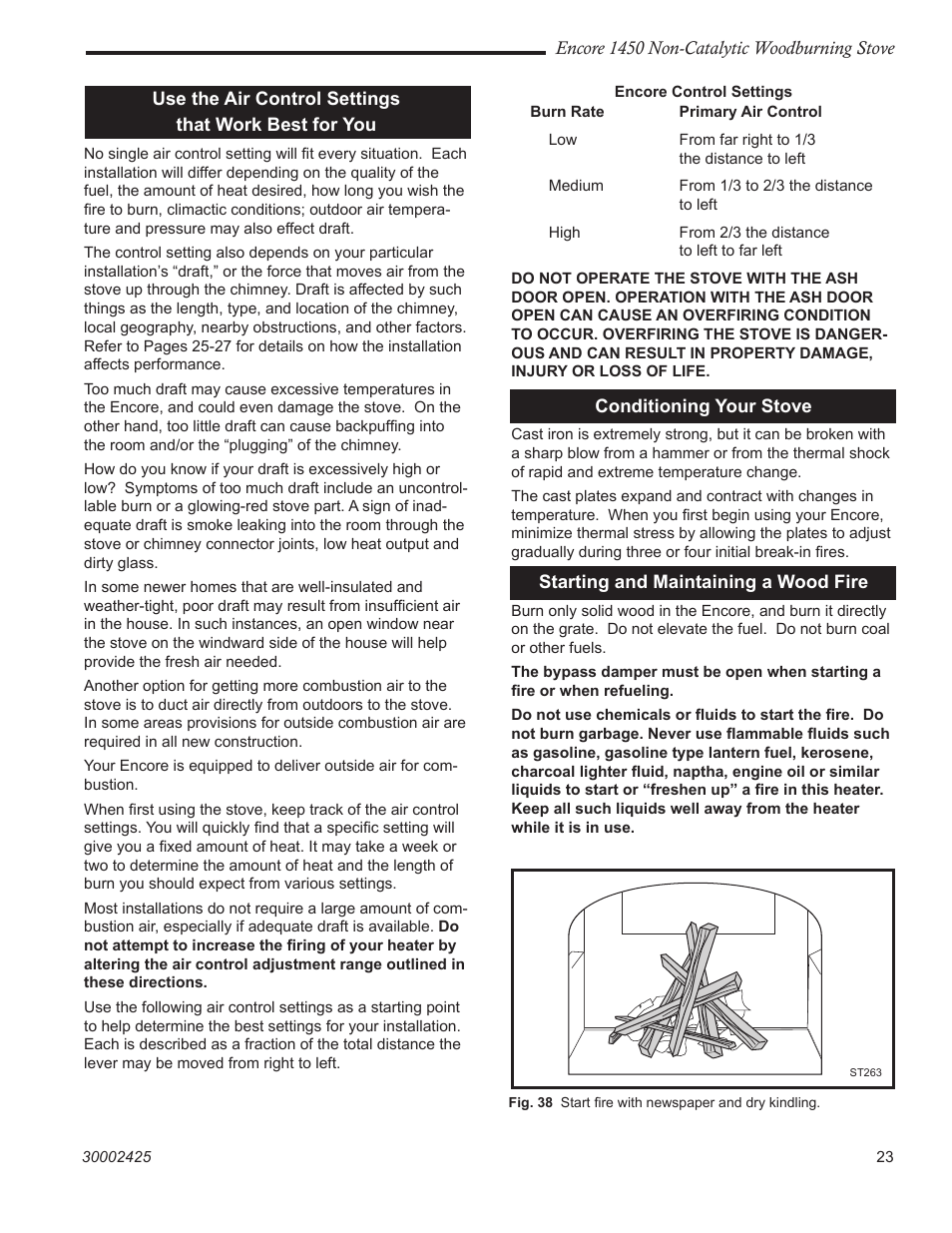 Vermont Casting 1450 User Manual | Page 23 / 36