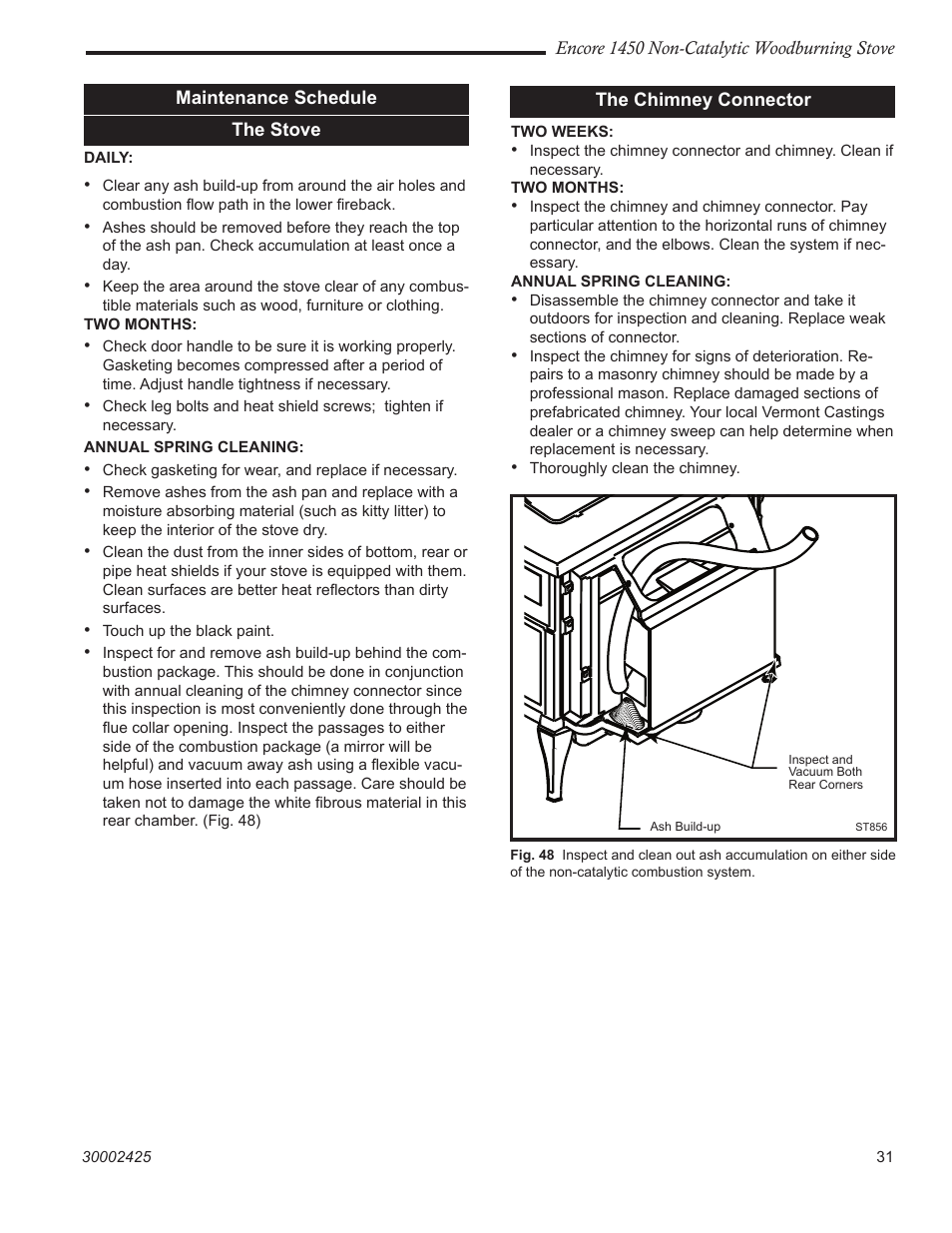 Vermont Casting 1450 User Manual | Page 31 / 36