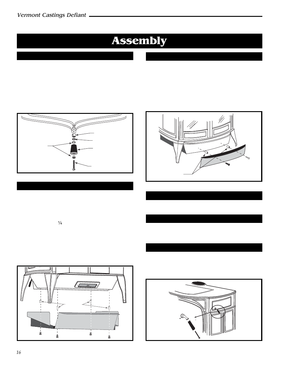 Assembly, Vermont castings defiant | Vermont Casting 0968 User Manual | Page 16 / 38