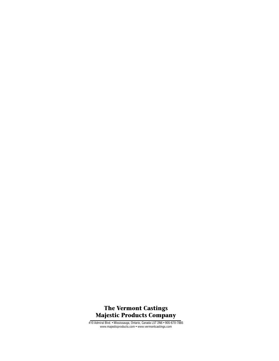 The vermont castings majestic products company, Vermont castings defiant | Vermont Casting 0968 User Manual | Page 38 / 38
