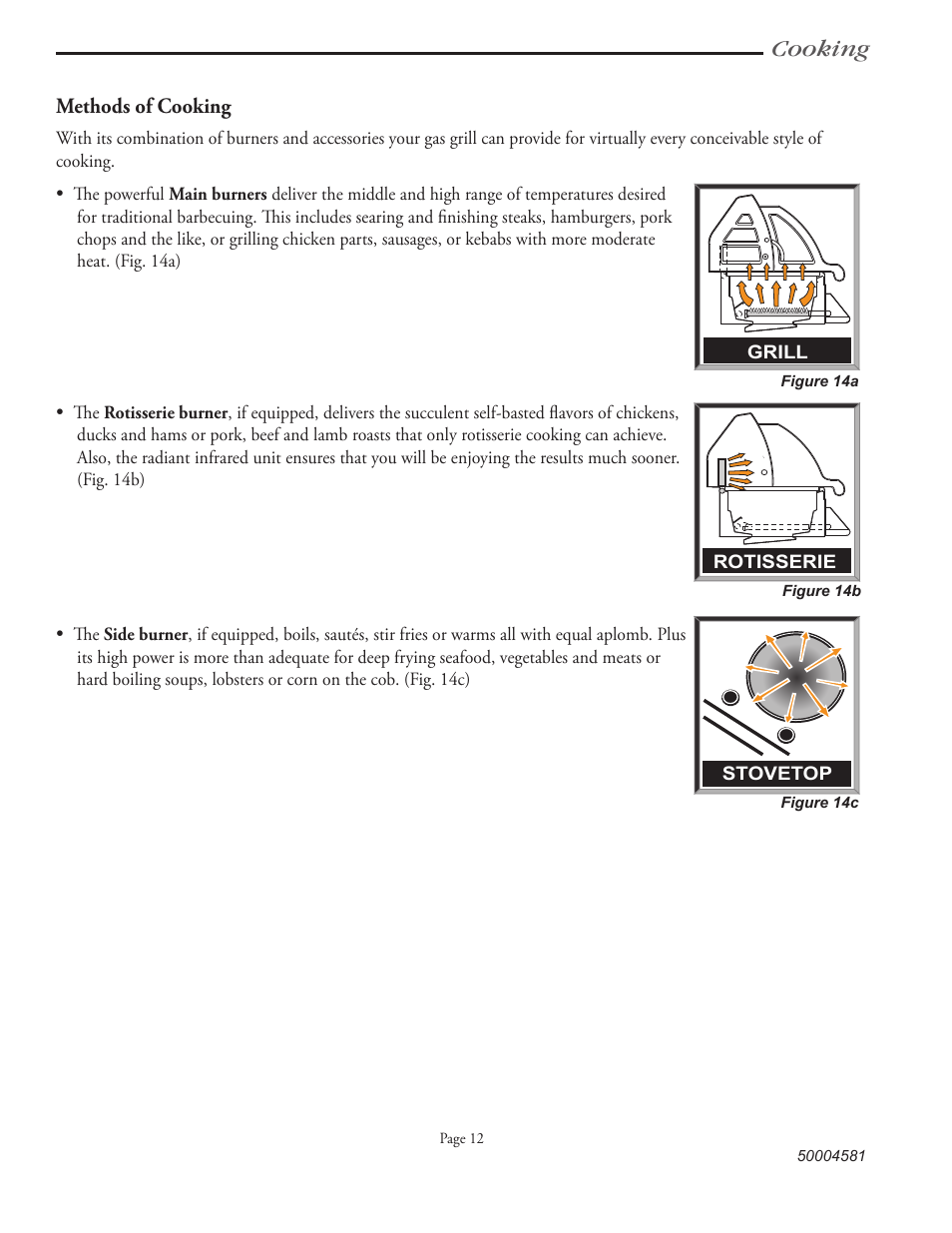 Cooking | Vermont Casting VCS3008B Series User Manual | Page 19 / 31