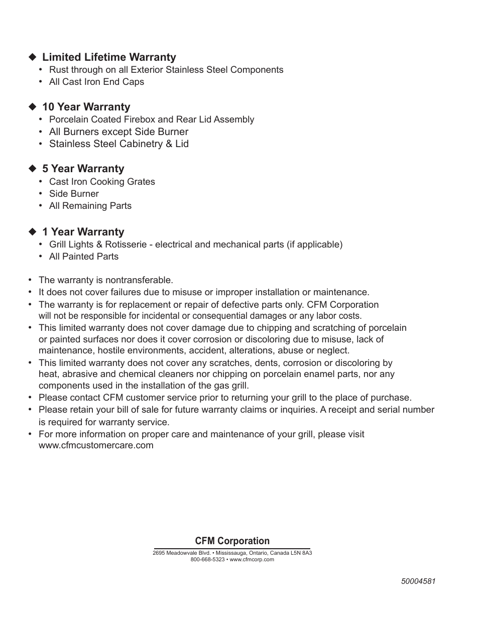 Vermont Casting VCS3008B Series User Manual | Page 31 / 31