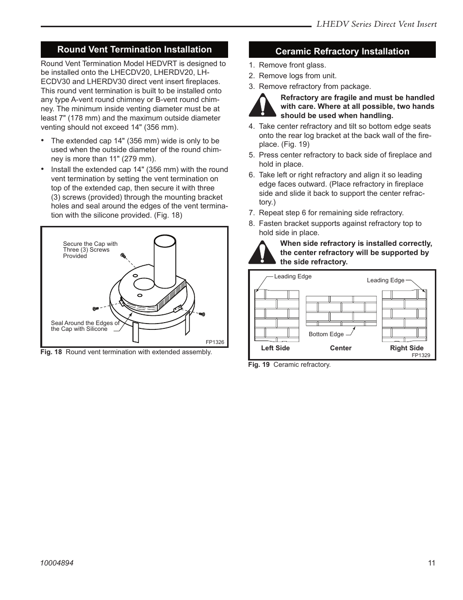 Vermont Casting LHERDV20 User Manual | Page 11 / 32