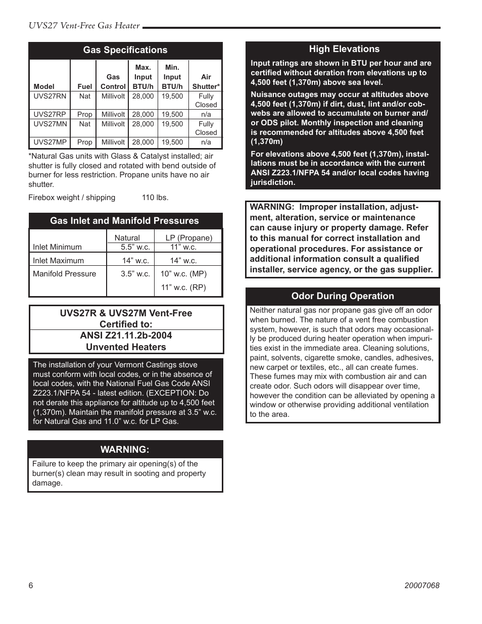 Vermont Casting 4090 - 4092 User Manual | Page 6 / 28