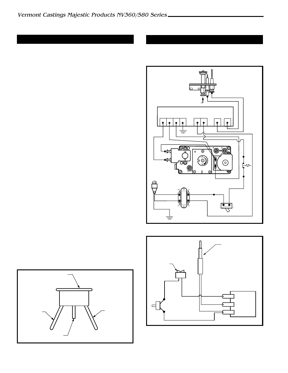 Vent safety switch, Electrical connection, Remove the front louvre assembly | Locate the sensor, Light the fireplace and check for downdrafts | Vermont Casting NV360 User Manual | Page 14 / 24