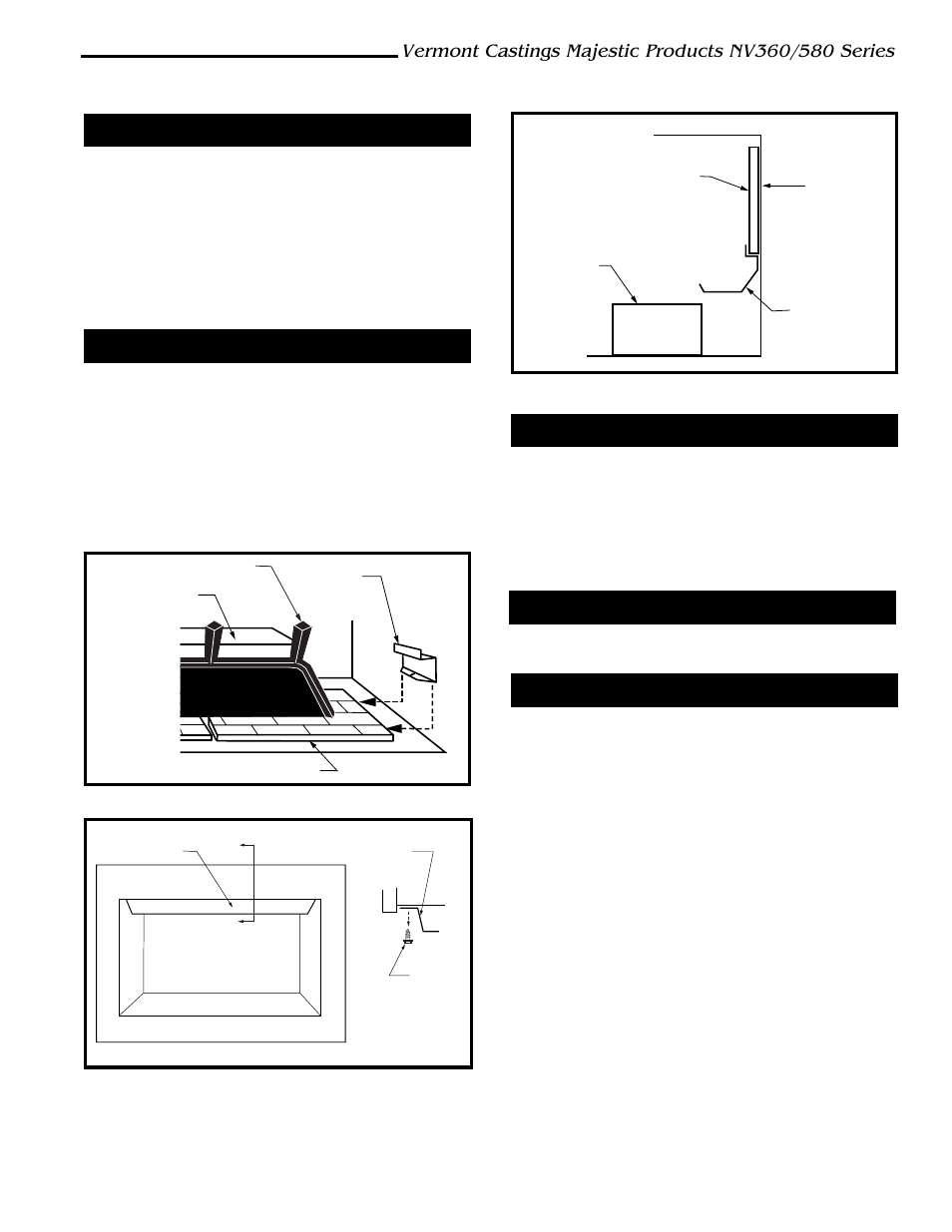 Remote controls, Ceramic refractory lining, Decorative frame trims | B-vent adapter, Outside air kit | Vermont Casting NV360 User Manual | Page 23 / 24